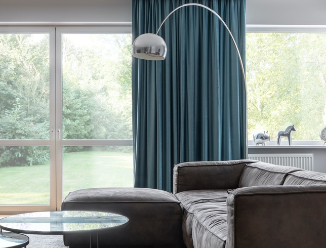Curtains in a modern home
